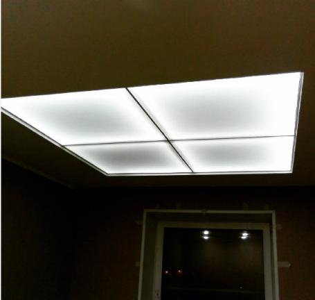 Светопрозрачный потолок с подсветкой