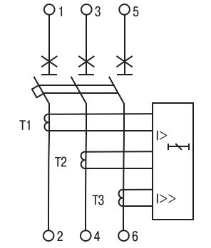 Электрическая схема выключателей ВА88 MASTER с электронным расцепителем