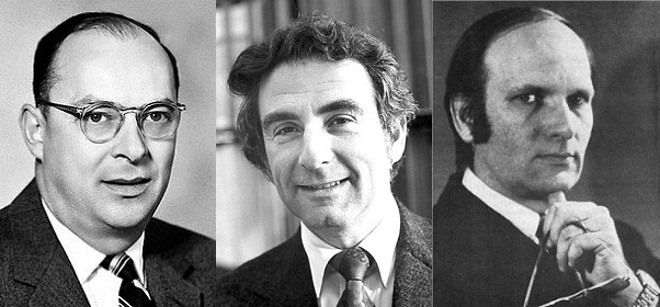Американские физики Джон Бардин, Леон Купер и Джон Шриффер